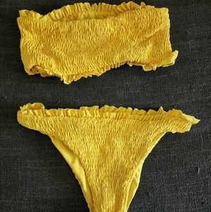 Cheeky yellow bikini